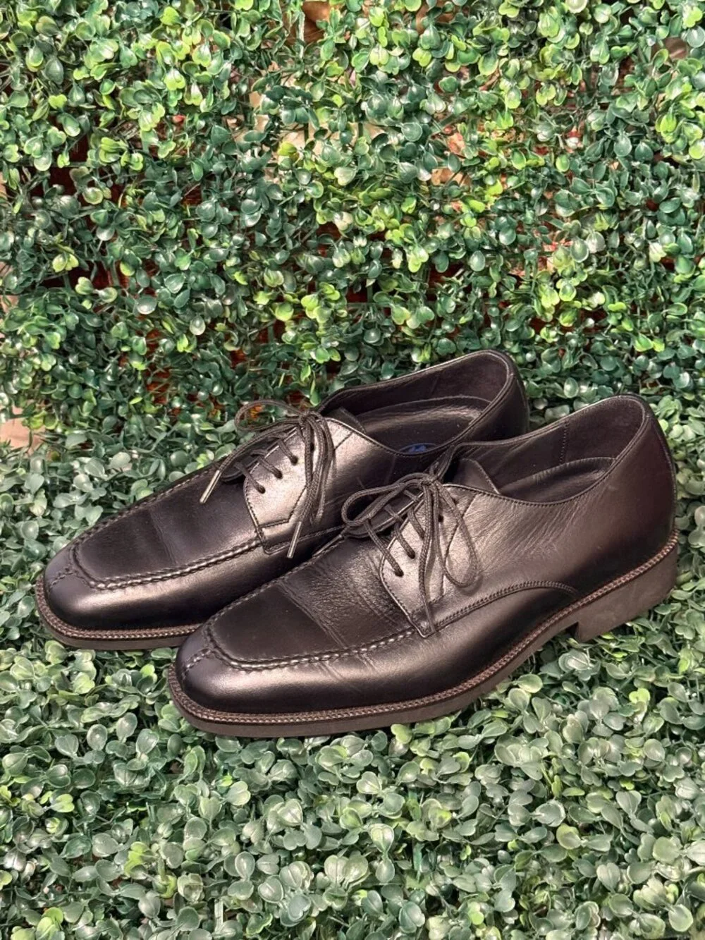 Neil M Men's President Oxford Dress Black Leather Shoes size 8 D